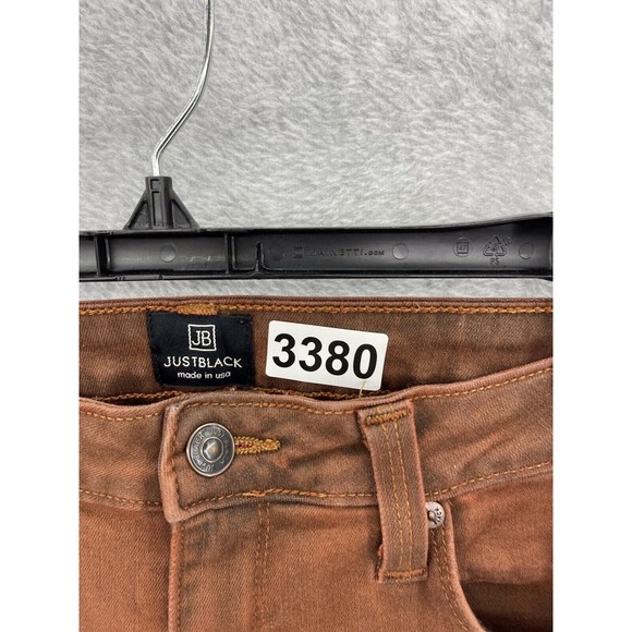 JustBlack Women's Pants Distressed Brown Size 27 Skinny Cotton Blend USA Made - Picture 12 of 14